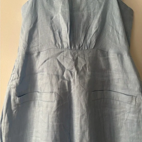 Reiss linen kay V neck dress - Picture 5 of 6